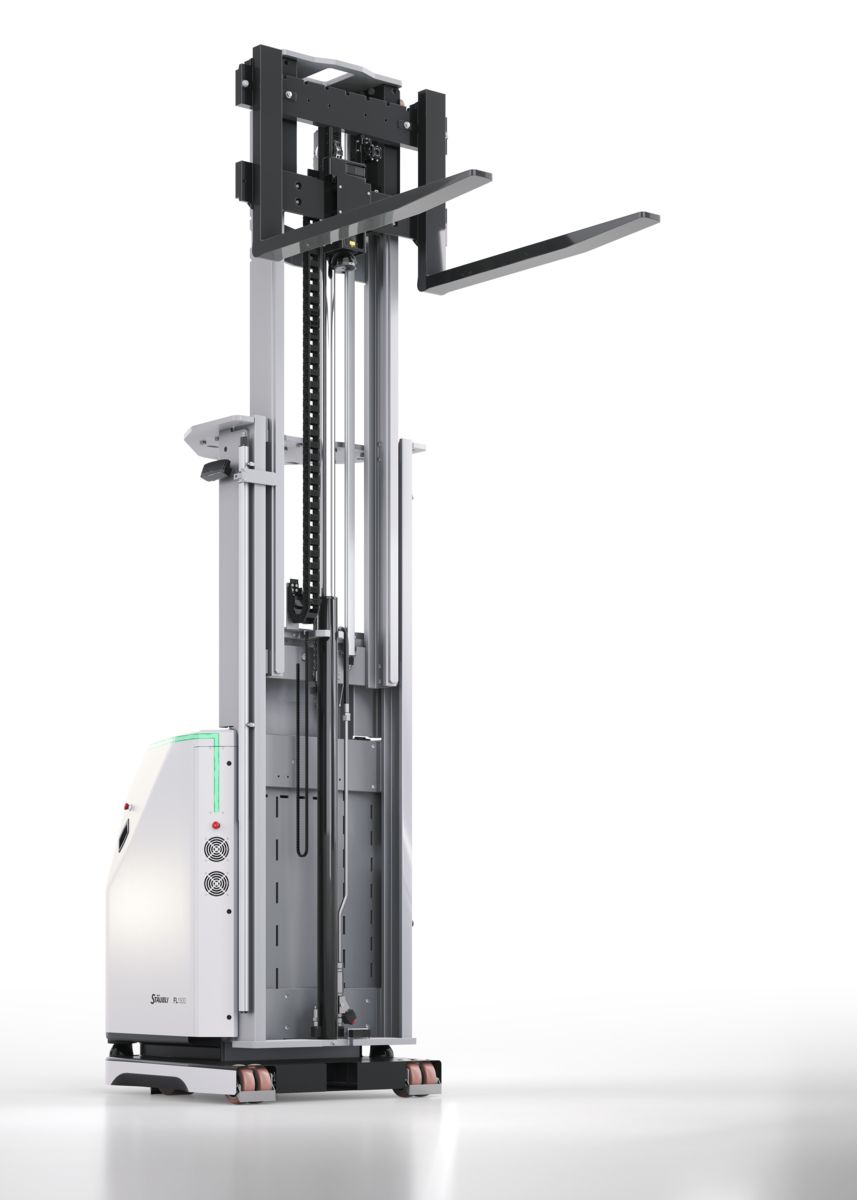 Thanks to the new duplex mast variant with lift heights of up to ten feet, the FL1500 autonomous forklift now enables access to taller rack systems.