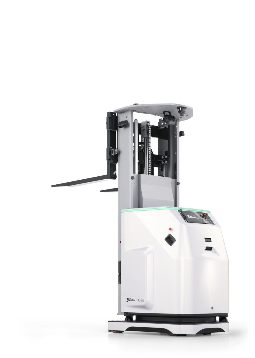 FL1500 autonomous forklift: ultra-compact and modular with a load capacity of up to 1.5 tons. Configurable for industrial applications to efficiently support production