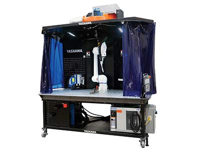Automating a welding process doesn’t have to involve large welding systems for small and medium parts. With features like lead-to-teach and power force limited sensors, the HC10 cobot allows us to shrink the size of a workcell down to a welding table. The ArcWorld® HC is a complete flexible solution for automating welding processes. The HC10 is built on the same industrial platform as the rest of our welding robots.