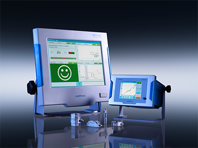 The maXYmos process monitoring systems can be  integrated directly into the production line, enabling  real-time monitoring and quality assessment of a  specific manufacturing step in a production process