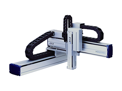 Shibaura Machine Cartesian range includes ball screw and belt drive actuators in single axis and 2, 3 and 4 axis systems. Our Cartesian robots come complete with motors, controls and all cables. Can be shipped fully assembled for a true plug and play installation.