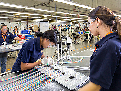 NAI’s designs and manufactures a broad variety of custom interconnect solutions, including cable assemblies, harnesses, panel and box builds, and associated components. No other company can match the breadth and depth of NAI’s capabilities, quality processes, application experience, global footprint and speed.  Our interconnect products are ruggedized for industrial use, including IP67 rated assemblies and can meet other special industry standards. 