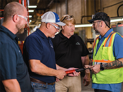 Sales and Application Engineers work with customers to provide more than just innovative manufacturing solutions. Our team also offers repair & calibration services.