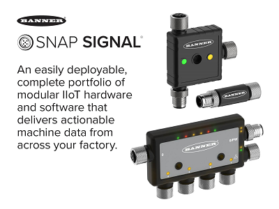 Snap Signal is an easily deployable, complete portfolio of modular IIoT hardware and software that delivers actionable machine data from across your factory. Snap Signal is an overlay network that can capture data signals from virtually any source. It seamlessly converts these sources to a single industry-standard protocol, then distributes the data for quick and easy consumption. Snap Signal offers you the flexibility to monitor key equipment within one area or monitor your whole facility.