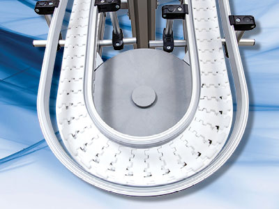 Flextrac Series conveyors handle the ups, downs and arounds of your plant with ease. Their modular design allows infinite configuration possibilities, including the ability to easily make changes as product or process needs change.